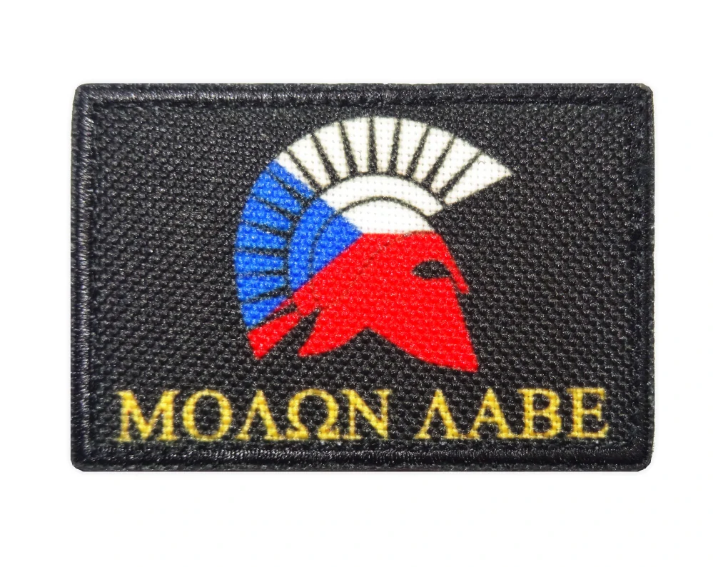 Nášivka malá Molon labe vlajka ČR