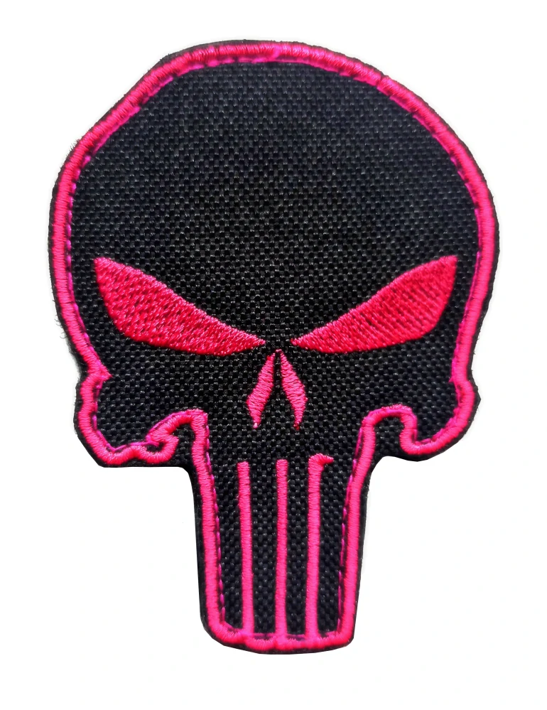 Nášivka vyšívaná Punisher růžový