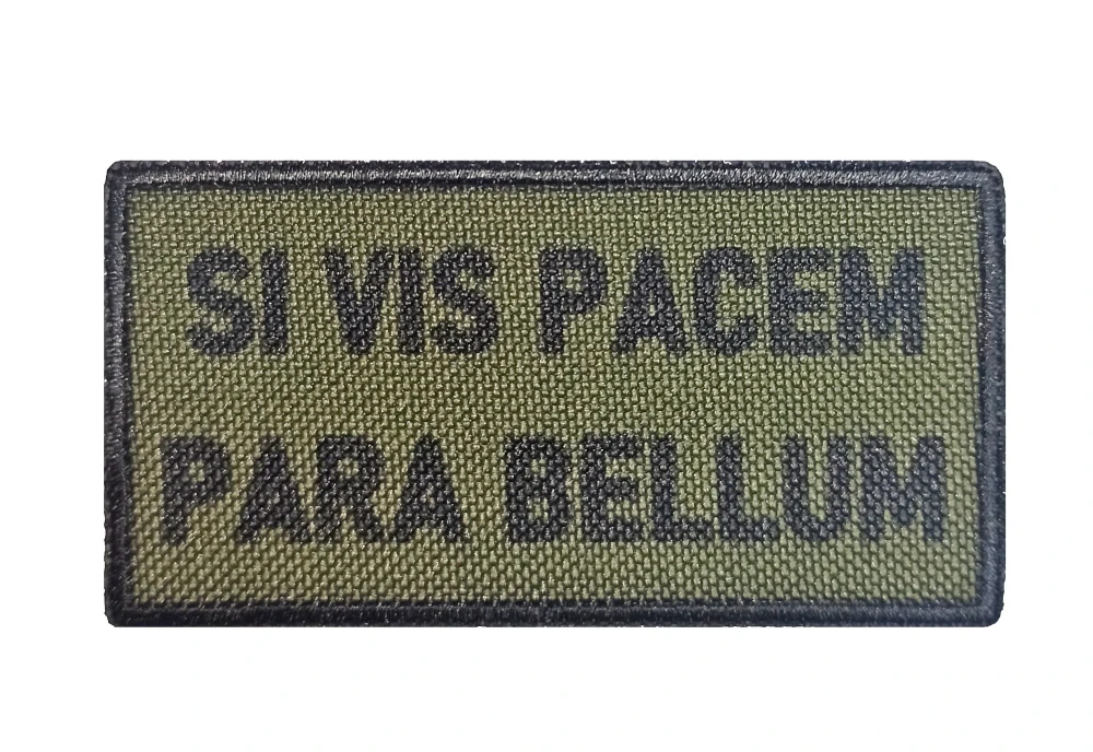 Nášivka SI VIS PACEM PARA BELLUM oliv green