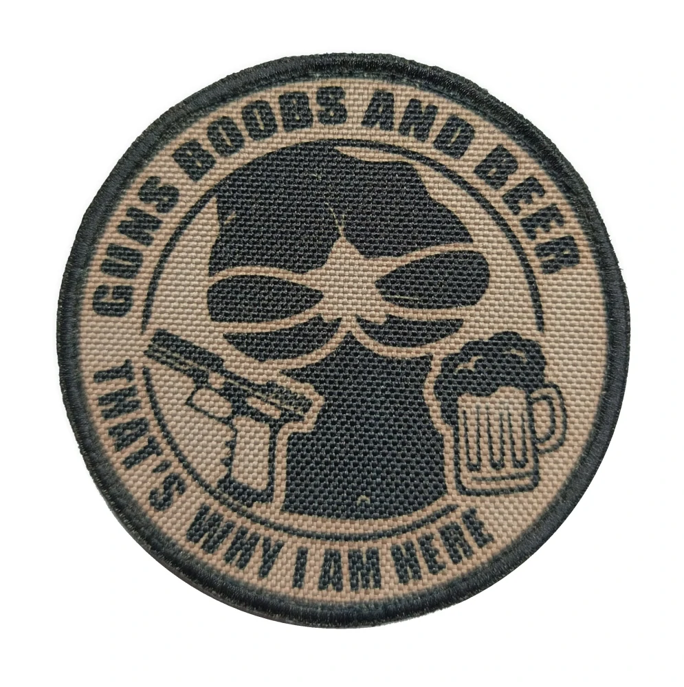 Nášivka Guns bobs and beer 