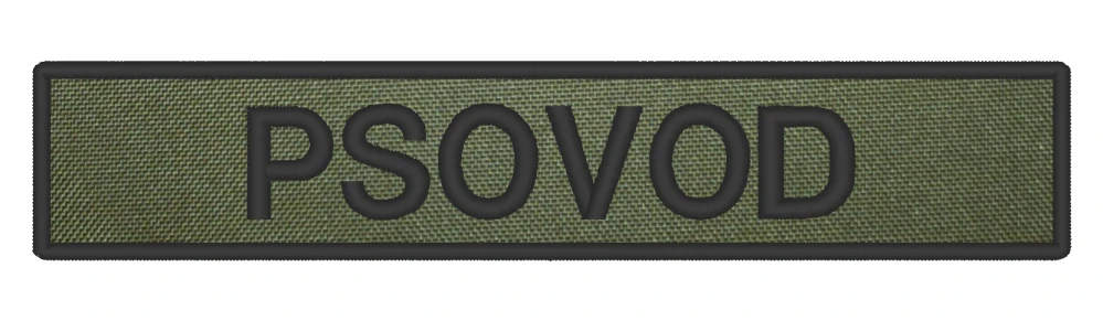 Nášivka PSOVOD 13 x 2,5 cm 