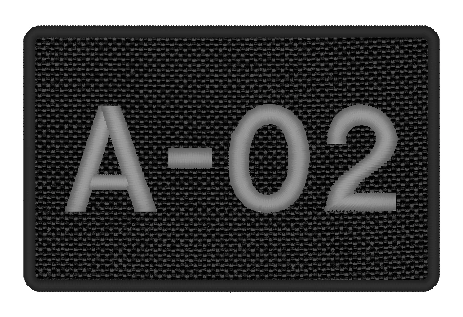 Nášivka CALL SIGN vyšívaná 7 x 4,5 cm vlastní text 