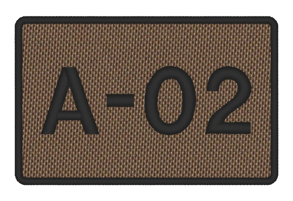 Nášivka CALL SIGN vyšívaná 7 x 4,5 cm vlastní text 
