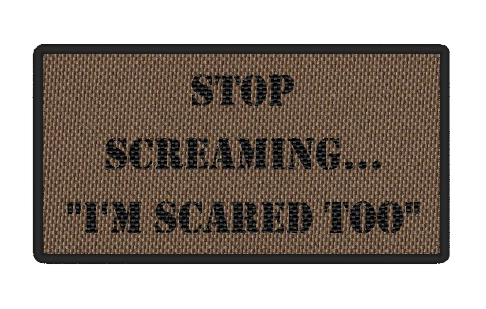 Nášivka STOP SCREAMING 