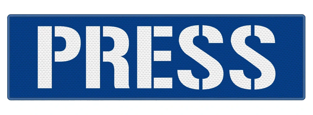 Nášivka PRESS 26 x 7,5 cm 