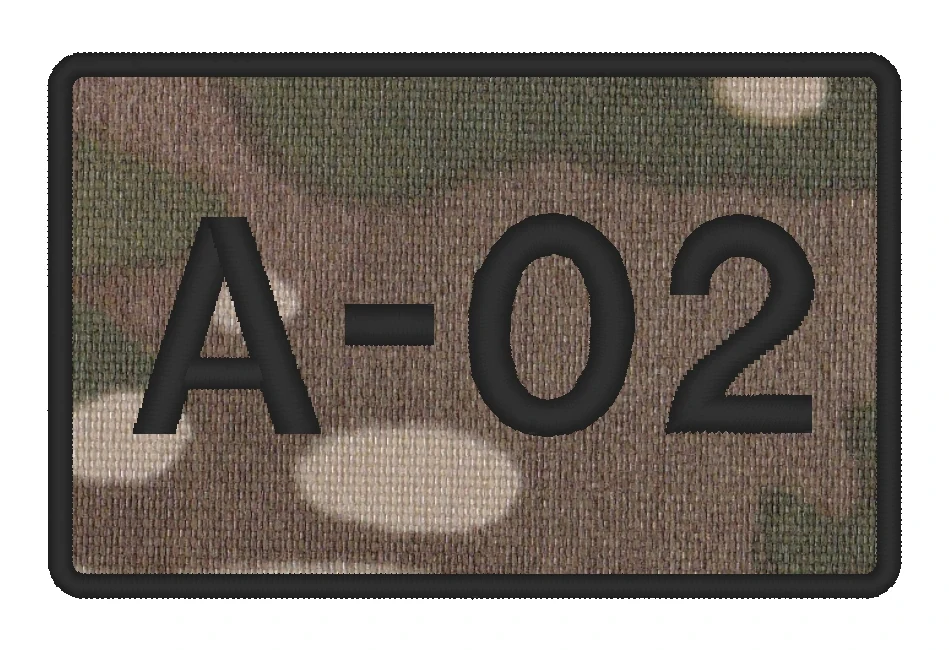 Nášivka CALL SIGN vyšívaná 7 x 4,5 cm vlastní text 
