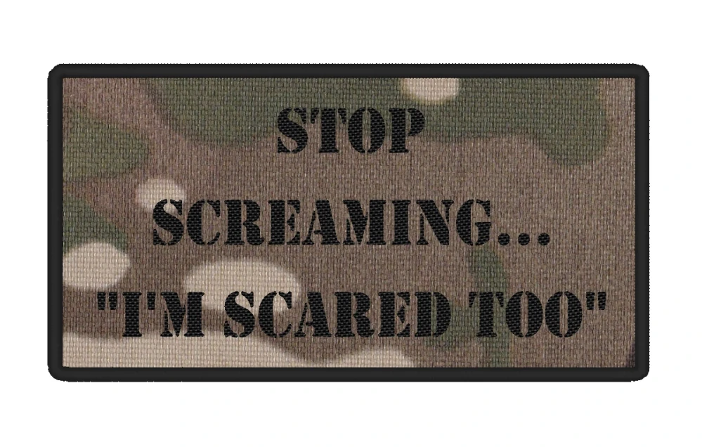 Nášivka STOP SCREAMING 