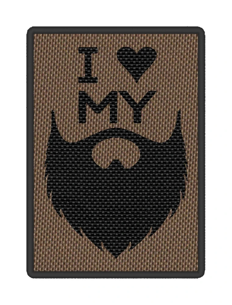 Nášivka I LOVE MY BEARD