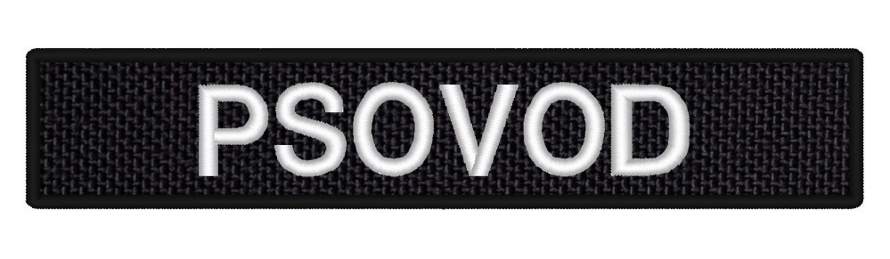 Nášivka PSOVOD 13 x 2,5 cm 