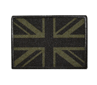 Nášivka vlajka Velká Británie oliv green