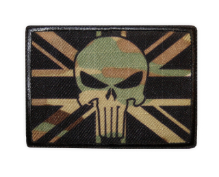 Nášivka vlajka Velká Británie punisher multicam