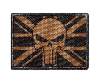 Nášivka vlajka Velká Británie punisher coyot