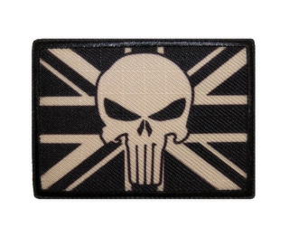 Nášivka vlajka Velká Británie punisher pouštní