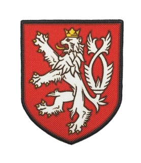 Nášivka erb Český lev červená
