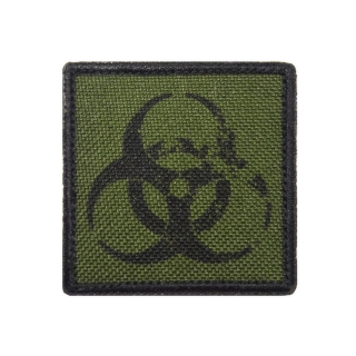 Nášivka malá biohazard oliv green