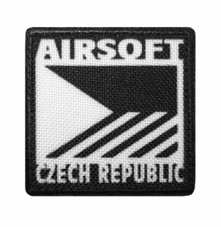 Nášivka malá airsoft Czech Republic černá