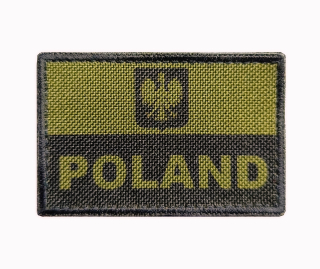 Nášivka vlajka Polsko oliv
