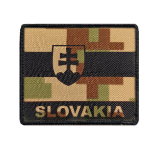 Nášivka vlajka Slovensko s nápisem Slovakia vz 07 pouštní