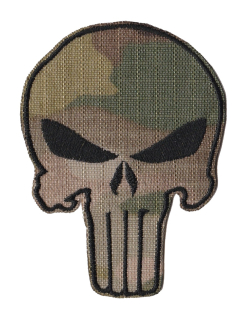 Nášivka vyšívaná Punisher multicam