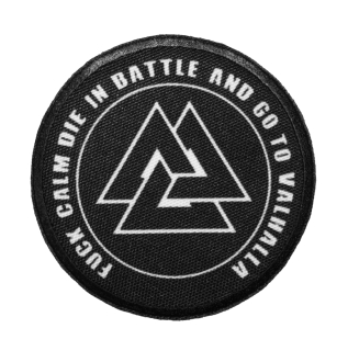 Nášivka FUCK CALM Valknut