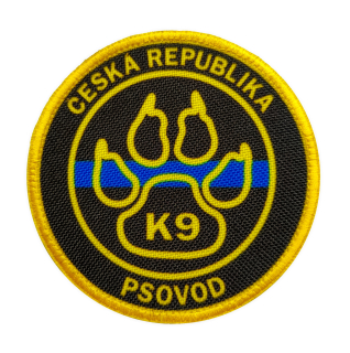 Nášivka PSOVOD Česká republika K9 modrá linie