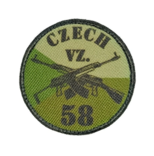 Nášivka kulatá Czech vz. 58 na vlajce bojová 