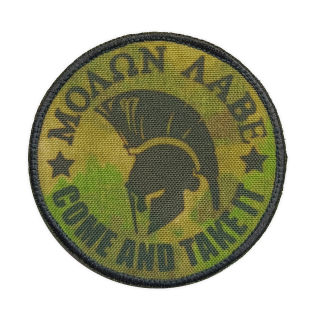 Nášivka velká kulatá Molon labe A-tacs FG