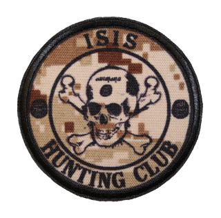 Nášivka ISIS hunting club pouštní AOR1