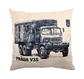 Polštář nákladní automobil Praga V3S skříň pouštní