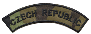 Nášivka domovenka CZECH REPUBLIC VZ 95, černý text