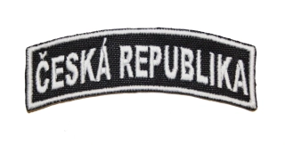 Nášivka domovenka ČESKÁ REPUBLIKA černá 