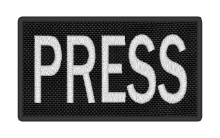 Nášivka PRESS černá