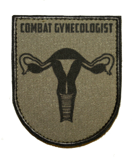 Nášivka Combat gynecologist oliv